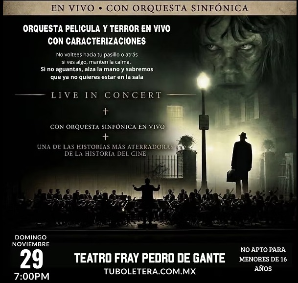 Póster de El Exorcista en vivo con orquesta