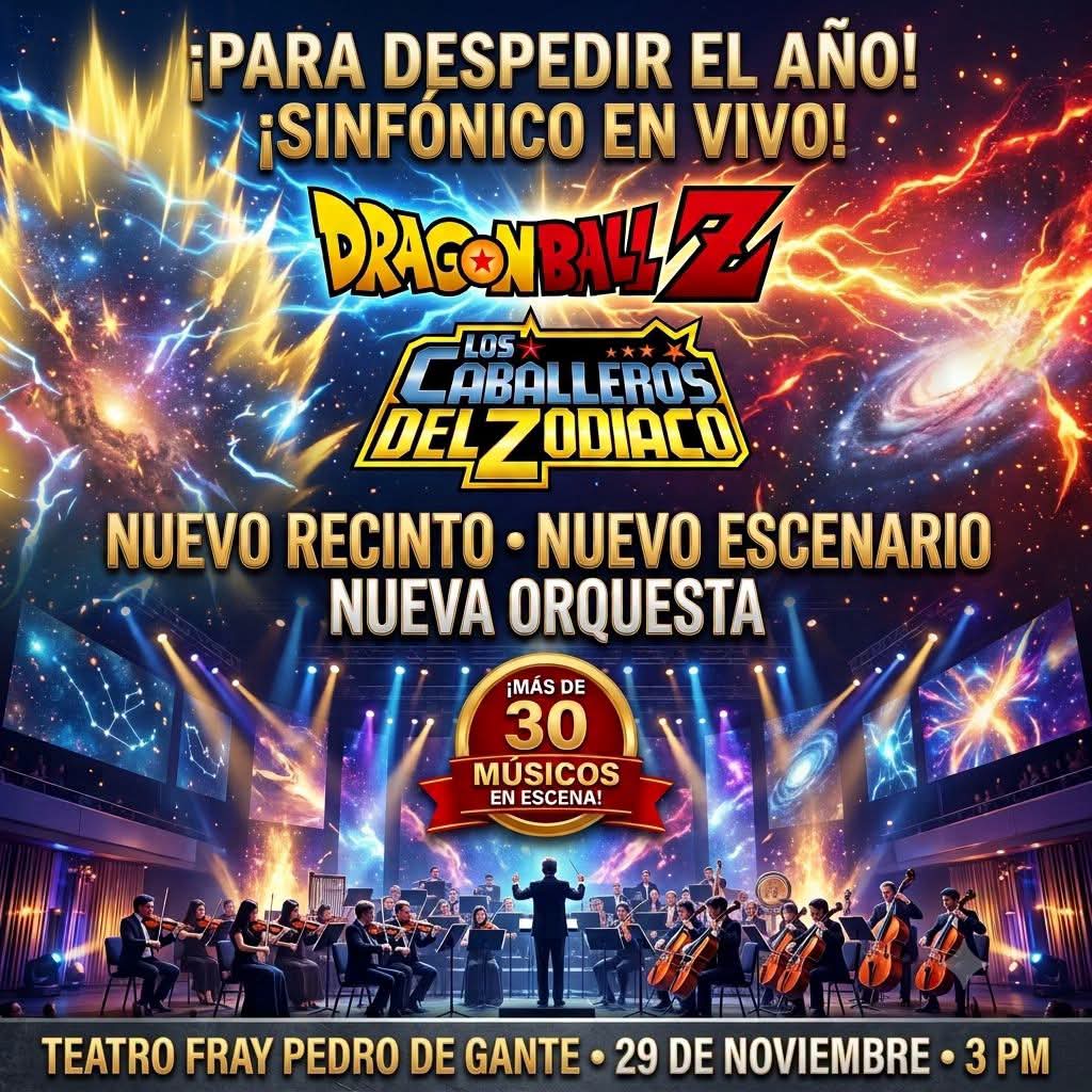 Póster de Caballeros del Zodiaco vs Dragon Ball Symphonic